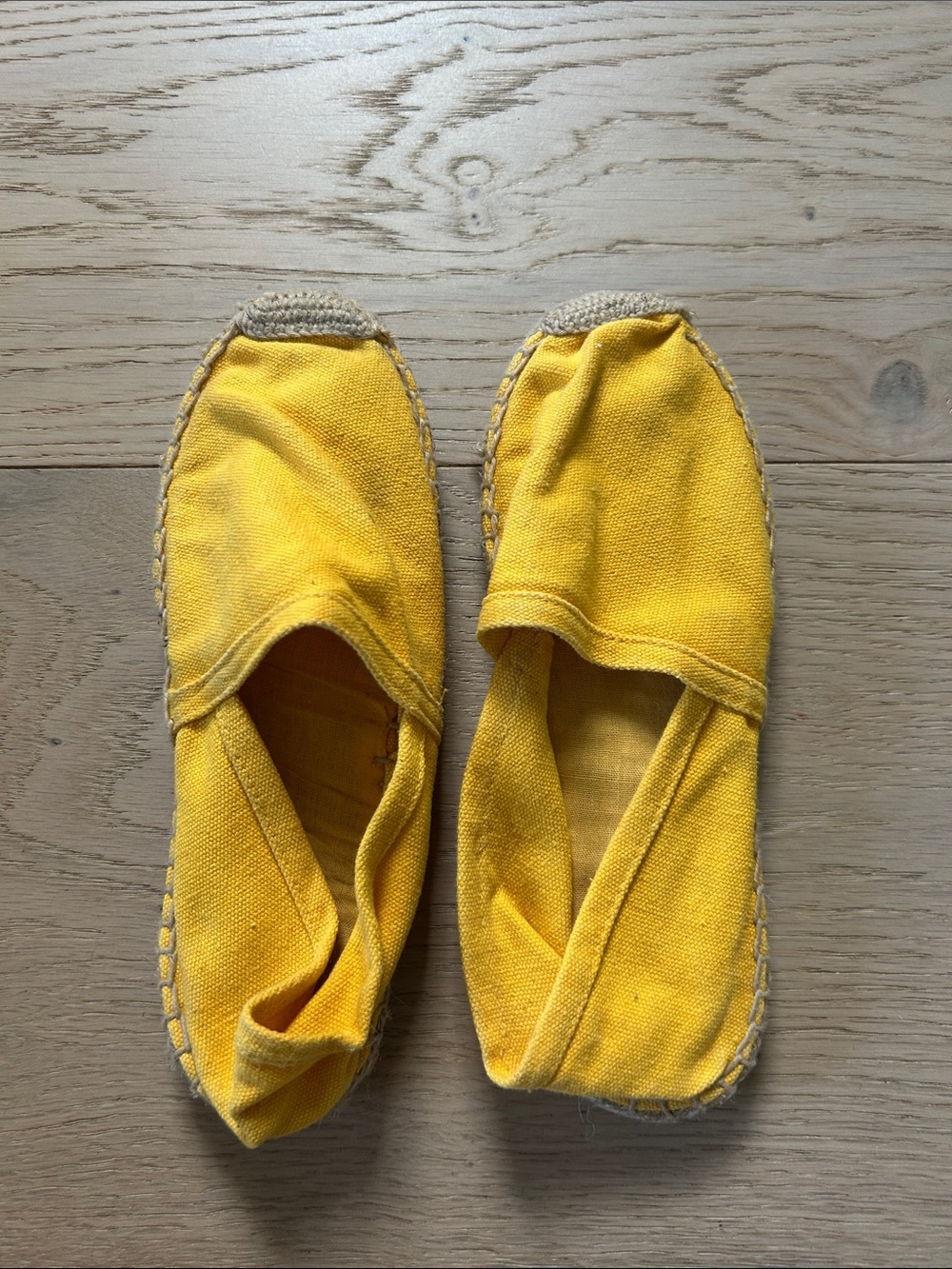 Yellow Canvas Espadrille Slip-Ons - Women's Casual Espadrilles